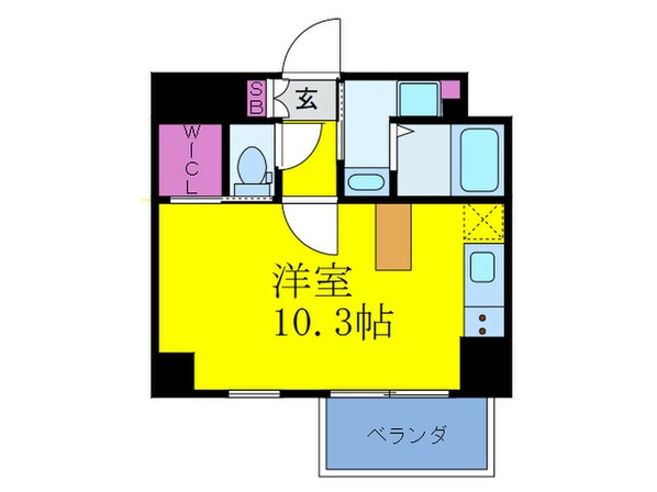 ディクス梅田東レジデンス(601)の物件間取画像